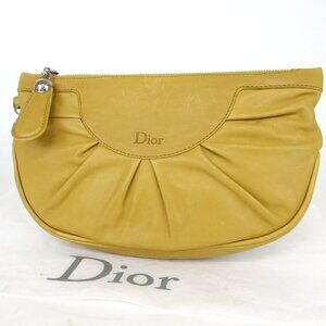 Authentic Christian Dior 16-BO-0028 Pouch Clutch bag leather [Used]